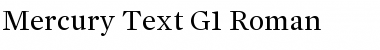 Mercury Text G1 Regular Font