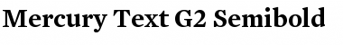 Mercury Text G2 SemiBold