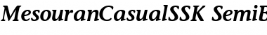 MesouranCasualSSK SemiBoldItalic Font