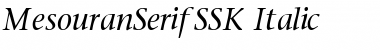 MesouranSerifSSK Italic Font