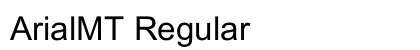 ArialMT Regular