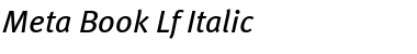 Meta Book Italic