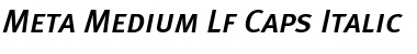 Meta Medium Italic