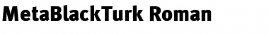 MetaBlackTurk Roman Font