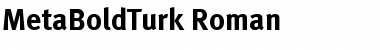 MetaBoldTurk Roman Font