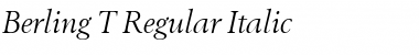 Berling T Italic Font