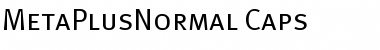 MetaPlusNormal-Caps Regular Font