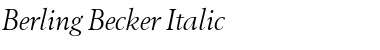 Berling Becker Italic