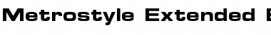 Metrostyle Extended Font