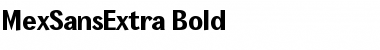 Download MexSansExtra Bold Font