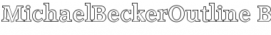 MichaelBeckerOutline Font