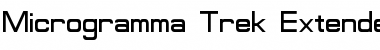 Microgramma Trek Extended Regular Font