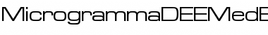 MicrogrammaDEEMedExt Regular Font