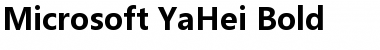 Microsoft YaHei Bold Font