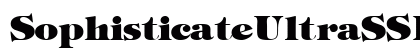 SophisticateUltraSSK Regular font free download