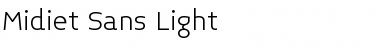 Midiet Sans Light Font