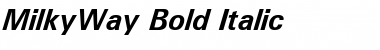 MilkyWay Bold Italic Font