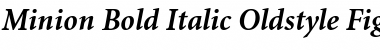 Minion BoldOsF Italic