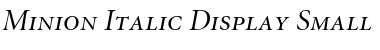 Minion DisplaySC Font
