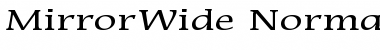 MirrorWide Font