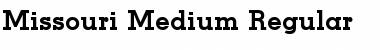 Missouri-Medium Regular Font