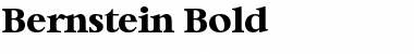 Bernstein-Bold Regular Font