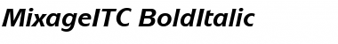 MixageITC Bold Italic Font