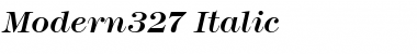 Modern327 Italic Font