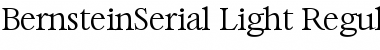 BernsteinSerial-Light Regular Font