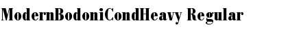 ModernBodoniCondHeavy Regular Font