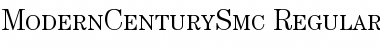 ModernCenturySmc Regular Font