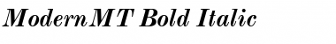ModernMT Bold Italic Font