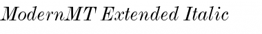 ModernMT Extended Italic Font