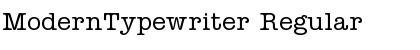 ModernTypewriter Regular Font