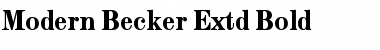 Modern Becker Extd Font