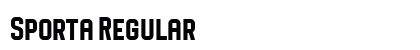 Sporta Regular font free download