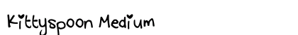 Kittyspoon Medium Font Kittyspoon Medium Font Preview