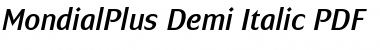 MondialPlus Demi Italic