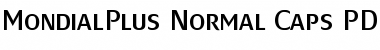 MondialPlus Normal Caps Regular Font