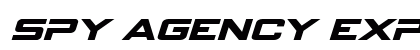Spy Agency Expanded Italic Expanded Italic font free download