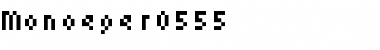 monoeger 05_55 Regular Font