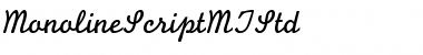 Monoline Script MT Std Regular Font