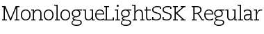 Download MonologueLightSSK Font