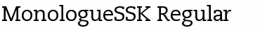 MonologueSSK Regular Font