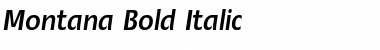 Montana Bold Italic Font