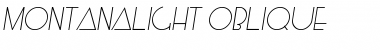 MontanaLight Oblique Font