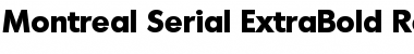 Montreal-Serial-ExtraBold Regular Font