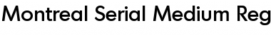 Montreal-Serial-Medium Regular Font