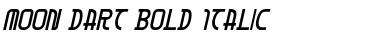 Moon Dart Bold Italic Bold Italic Font