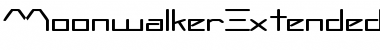 MoonwalkerExtended Regular Font